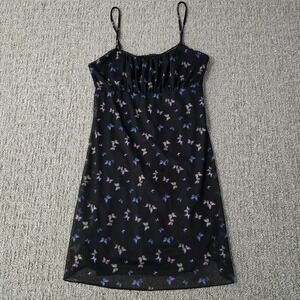 Aeropostale Butterfly Print Mesh Dress Y2K Fairy Grunge Coquette M